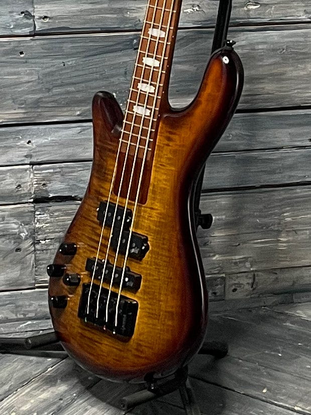 Spector Electric Bass Spector Left handed Euro Bolt 4 EUROBOLT4TSB 4 String Electric Bass Guitar- Tobacco Sunburst