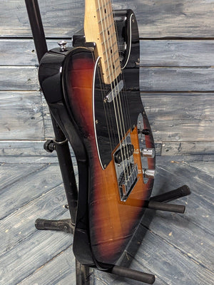 Used Squier Affinity Telecaster bass side view of the body