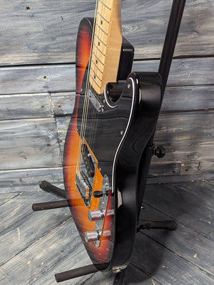 Used Squier Affinity Telecaster treble side view of the body