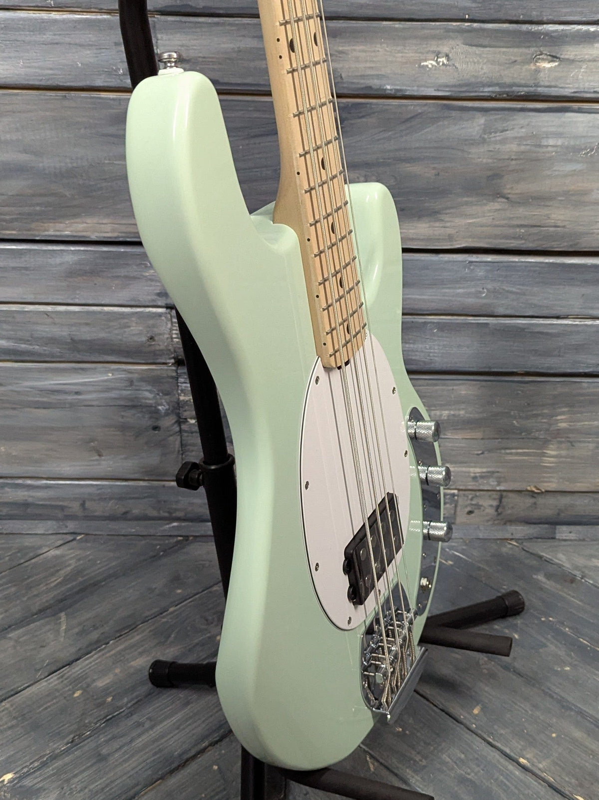 Sterling by Music Man StingRay Ray4 bass side view of the body