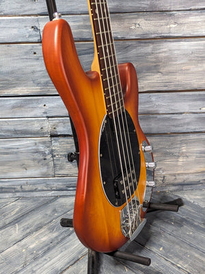Used Sterling Ray 4 bass side view of the body