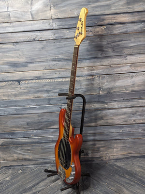 Used Sterling Ray 4 full treble side view of the body