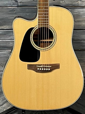 Takamine Left Handed GD51CE-NAT close up of the body