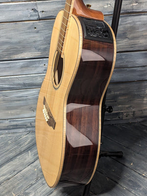 Takamine Left Handed GY93ELH bass side view of the body