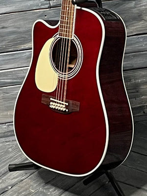 Takamine Left Handed JJ325SRC-12 bass side view of the body