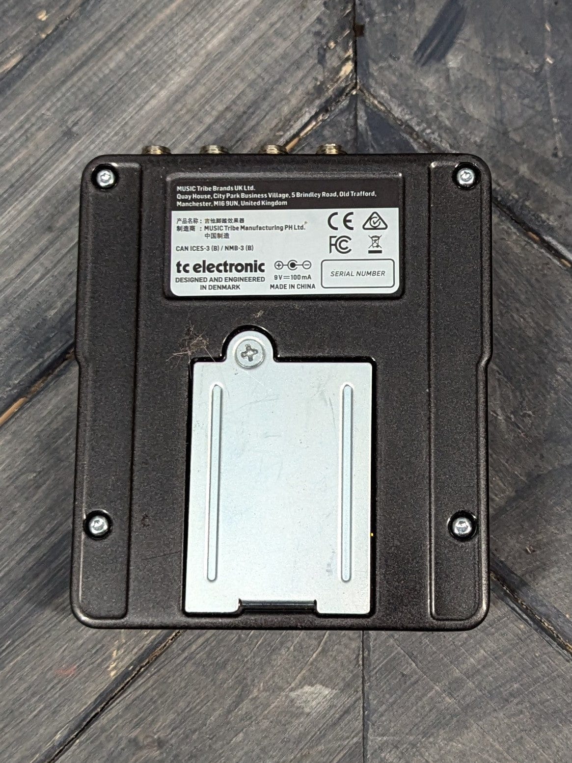 Used TC Electronic Ditto Looper X2 bottom of the pedal