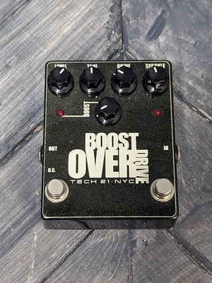 Tech 21 pedal Used Tech 21 Boost Overdrive Effect Pedal
