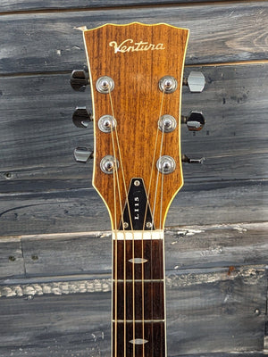 Used Ventura '70s V-14 front of the headstock