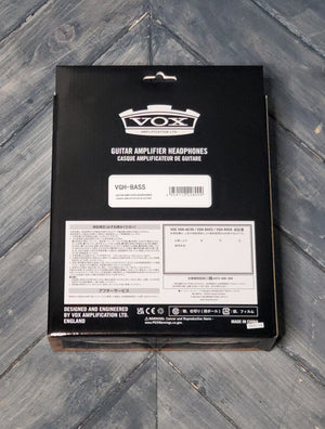 Vox VGH Bass back of the packaging