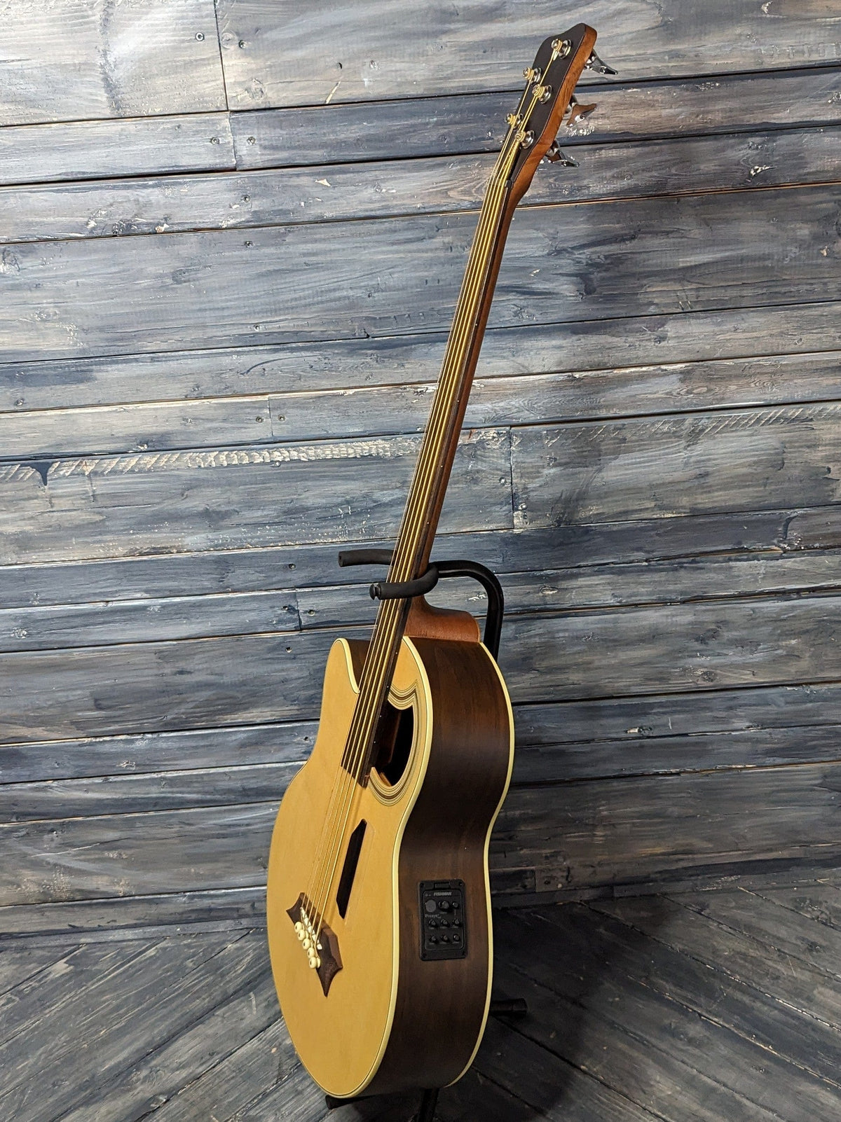 Warwick RockBass Left Handed full bass side view of the bass guitar