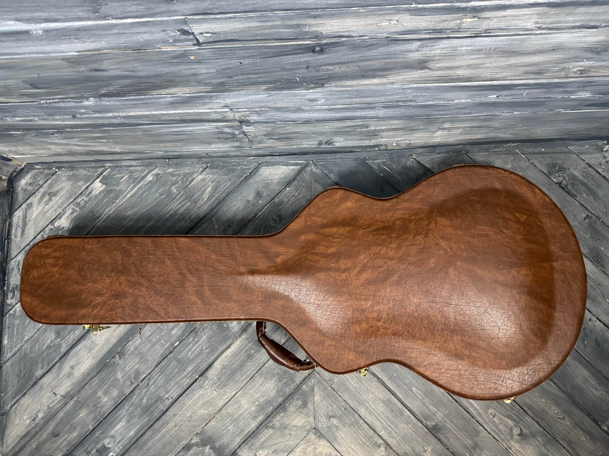 This is a photo of the case of the guitar.