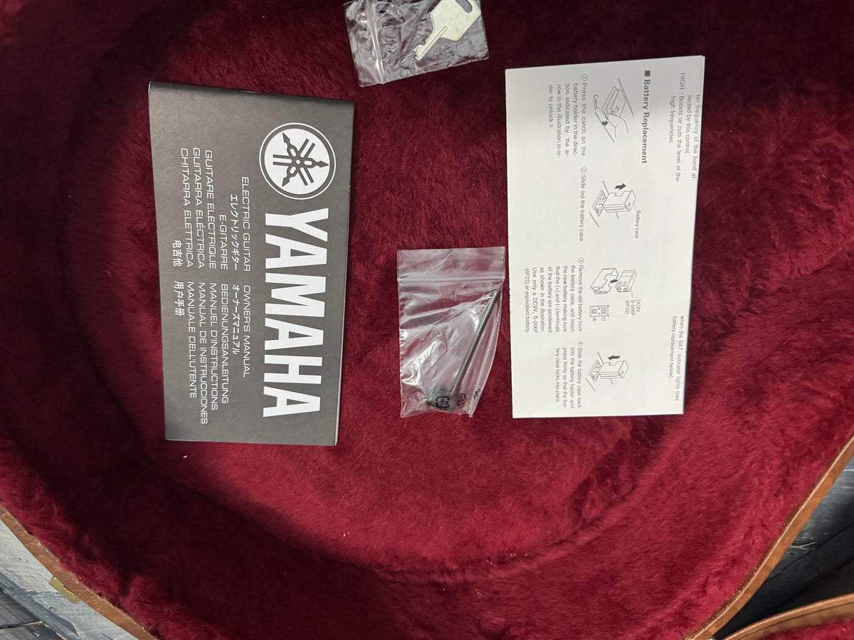 This is a photo of the case of the guitar.