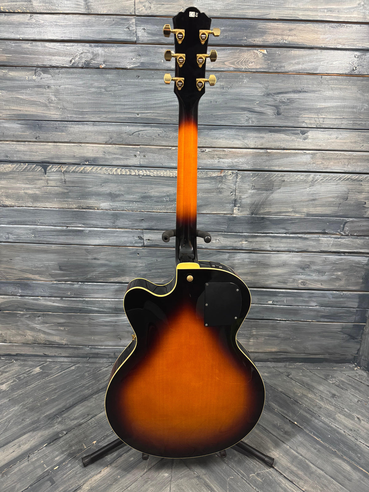 This is a photo of the back of the guitar.