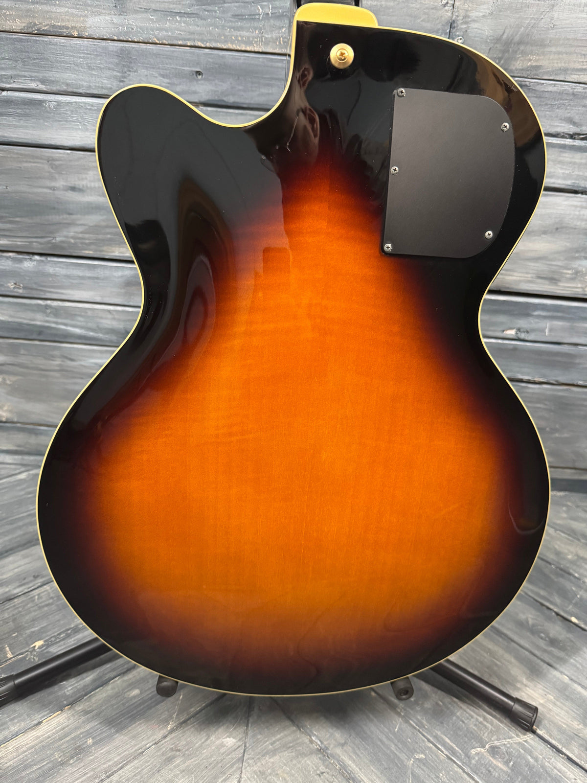 This is a photo of the back of the guitar.