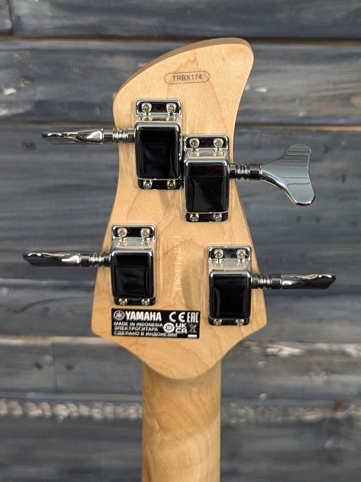 Used Yamaha TRBX174 back of the headstock
