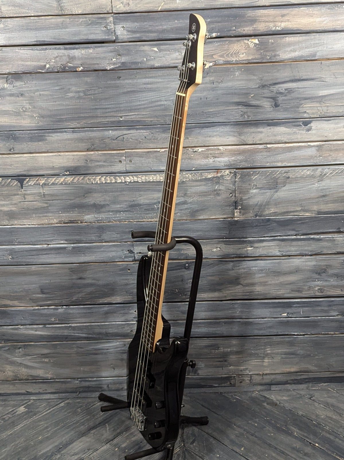 Used Yamaha TRBX174 full treble side view of the bass guitar