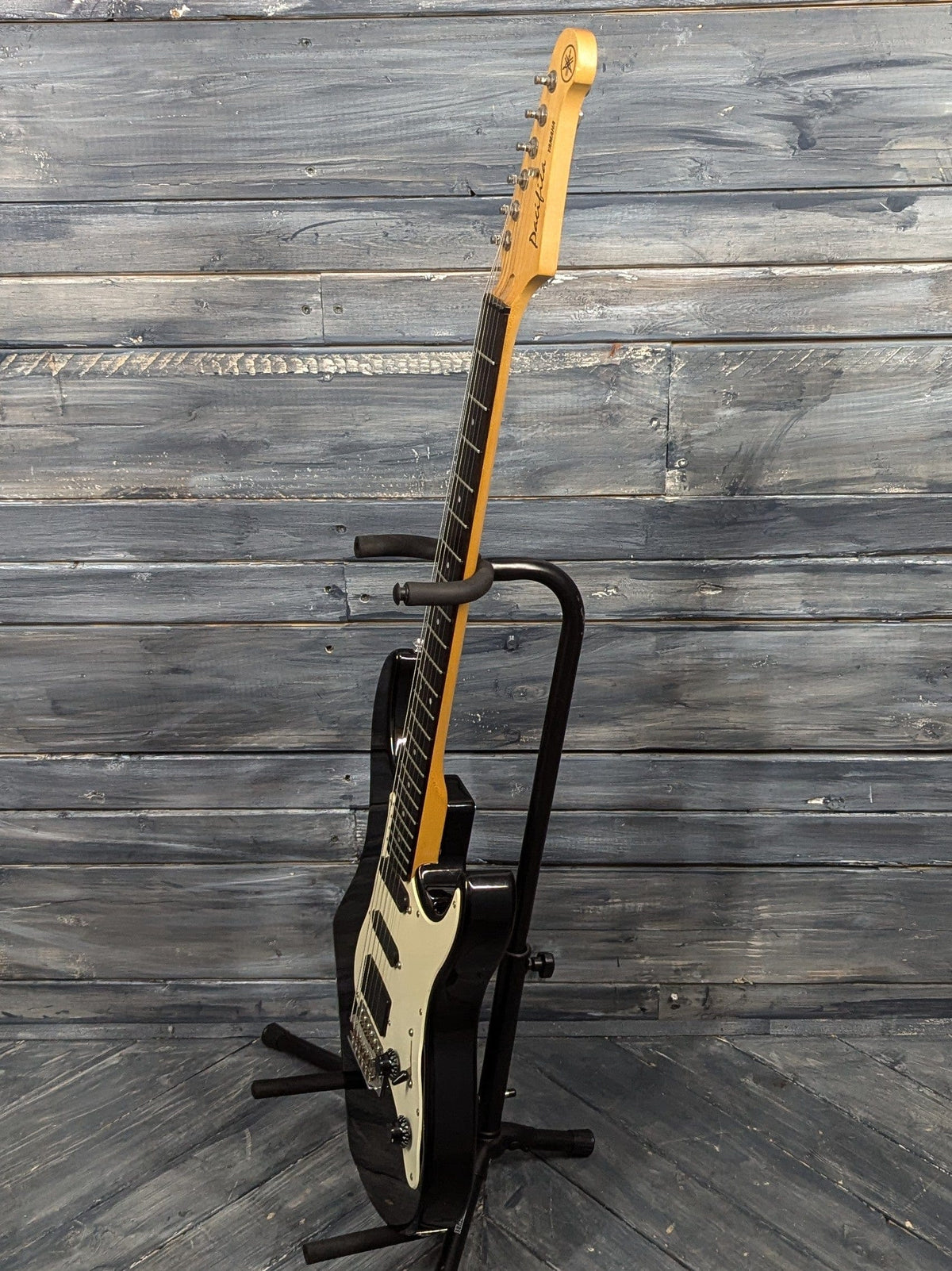 Used Yamaha Pacifica 112 full treble side view of the guitar