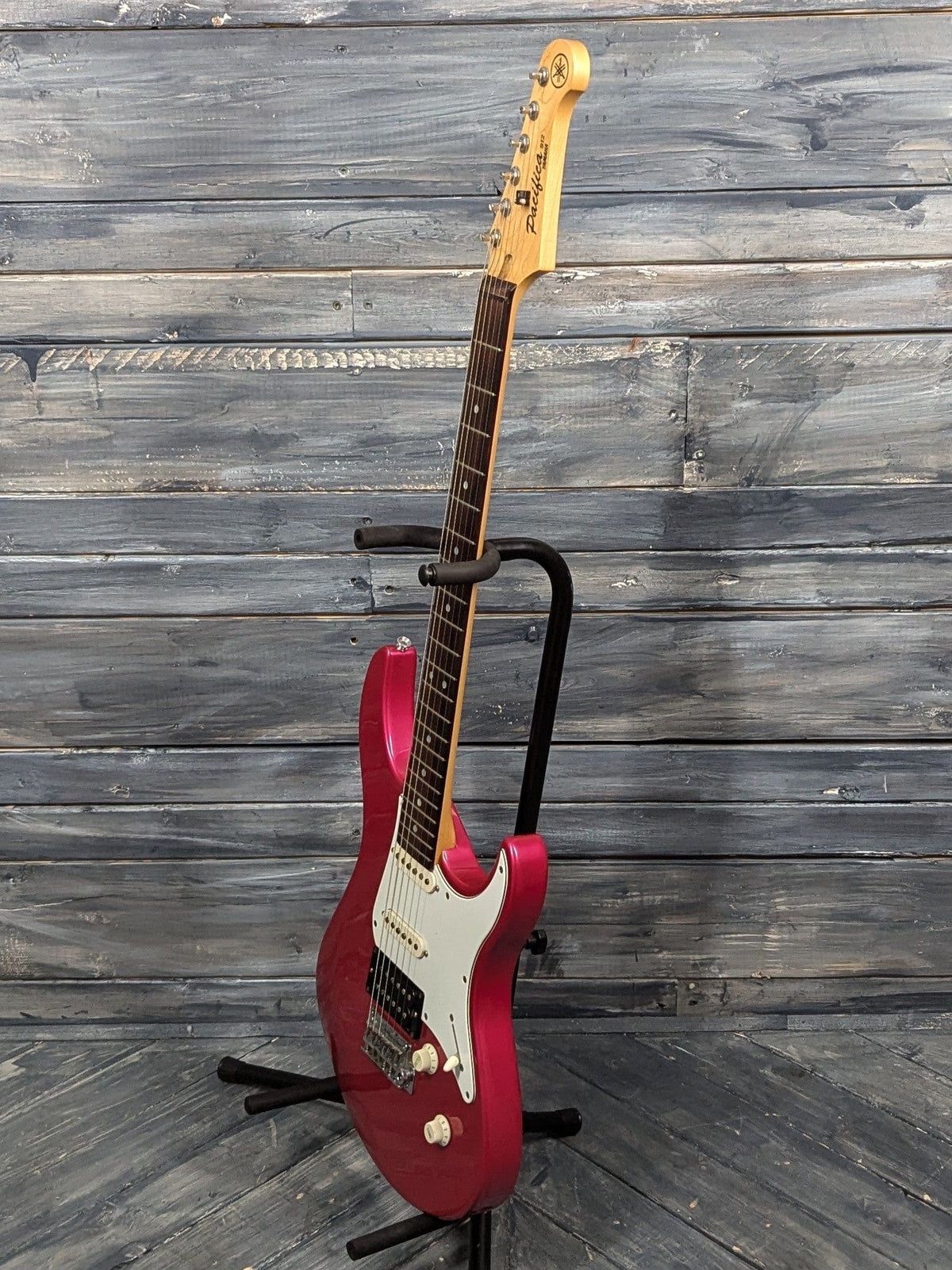 Used Yamaha Pacifica 912 full treble side view of the guitar