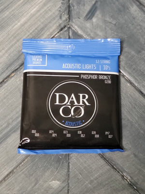Darco D200 Phosphor Bronze 12-String Acoustic Guitar Strings front of packaging