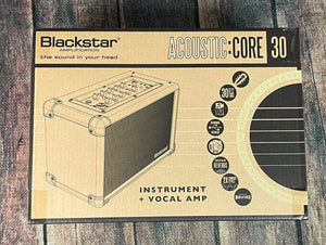 Blackstar Amp Blackstar ACOUSCORE30 Acoustic Core 30 2 x 15-Watt 2x5" Acoustic Guitar Combo