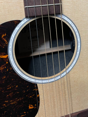 Martin Left Handed DC-X2E sound hole and controls for electronics
