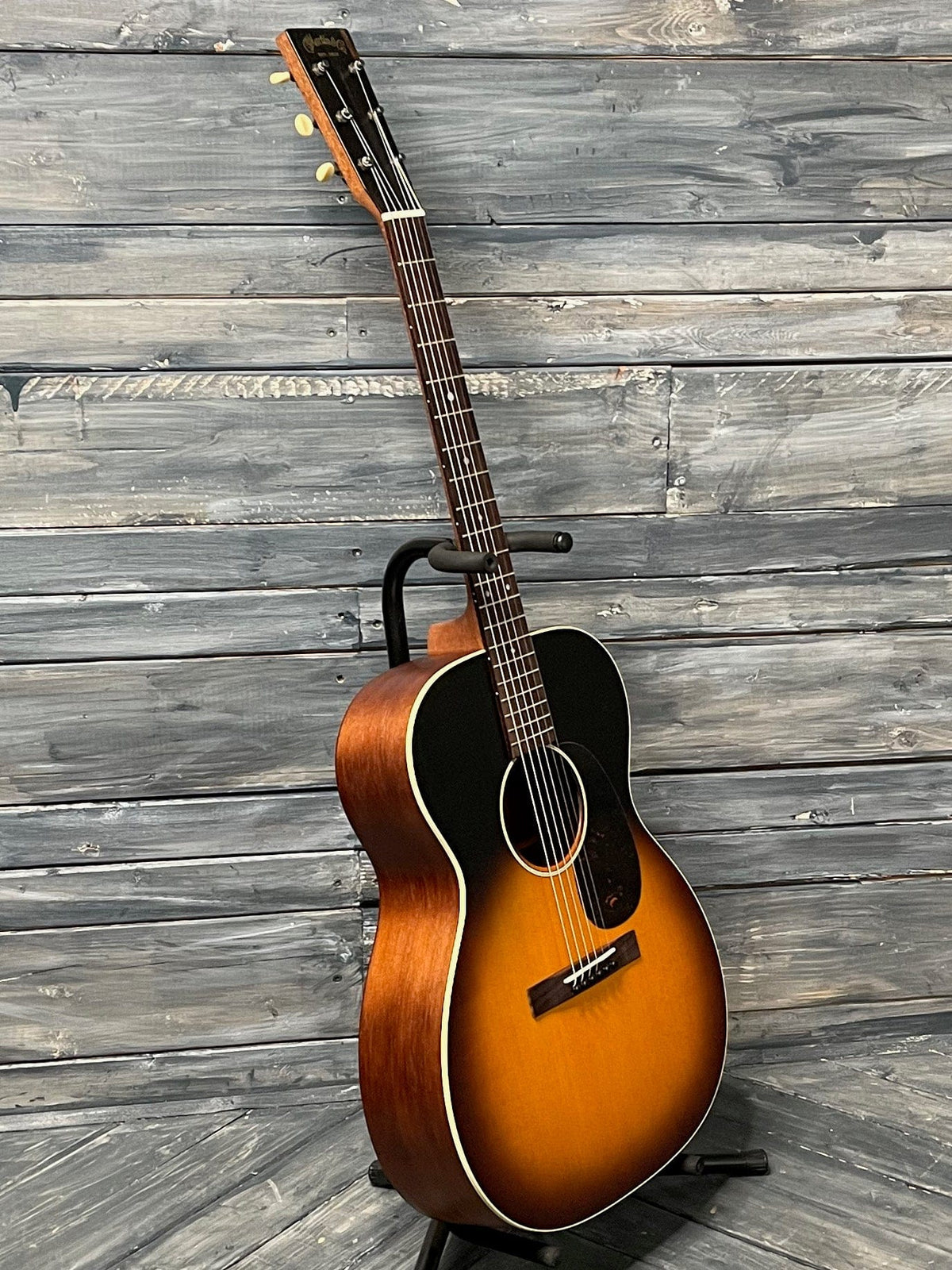 Martin 000-17 full bass side view of guitar