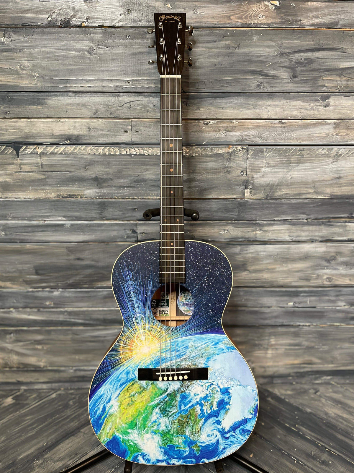 Martin 00L Earth full view of guitar