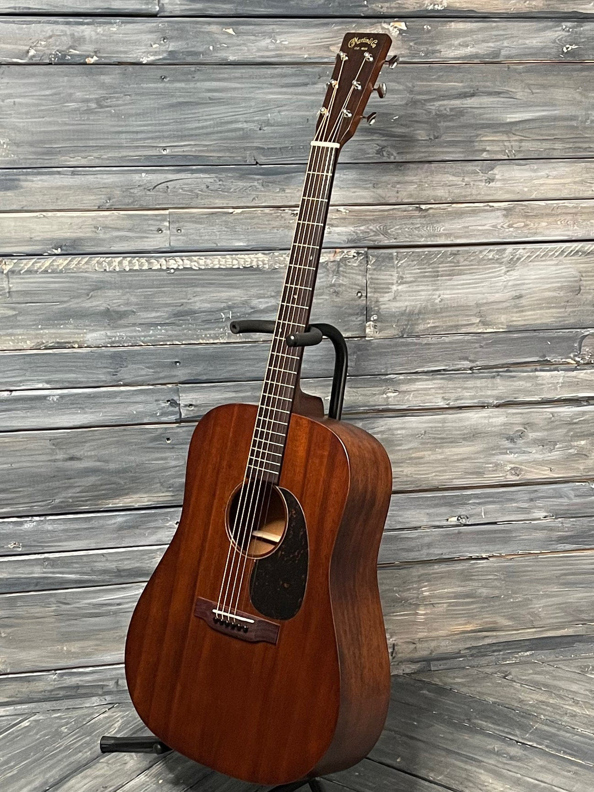 Martin D-15M full view of treble side