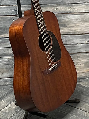 Martin D-15M body view of bass side