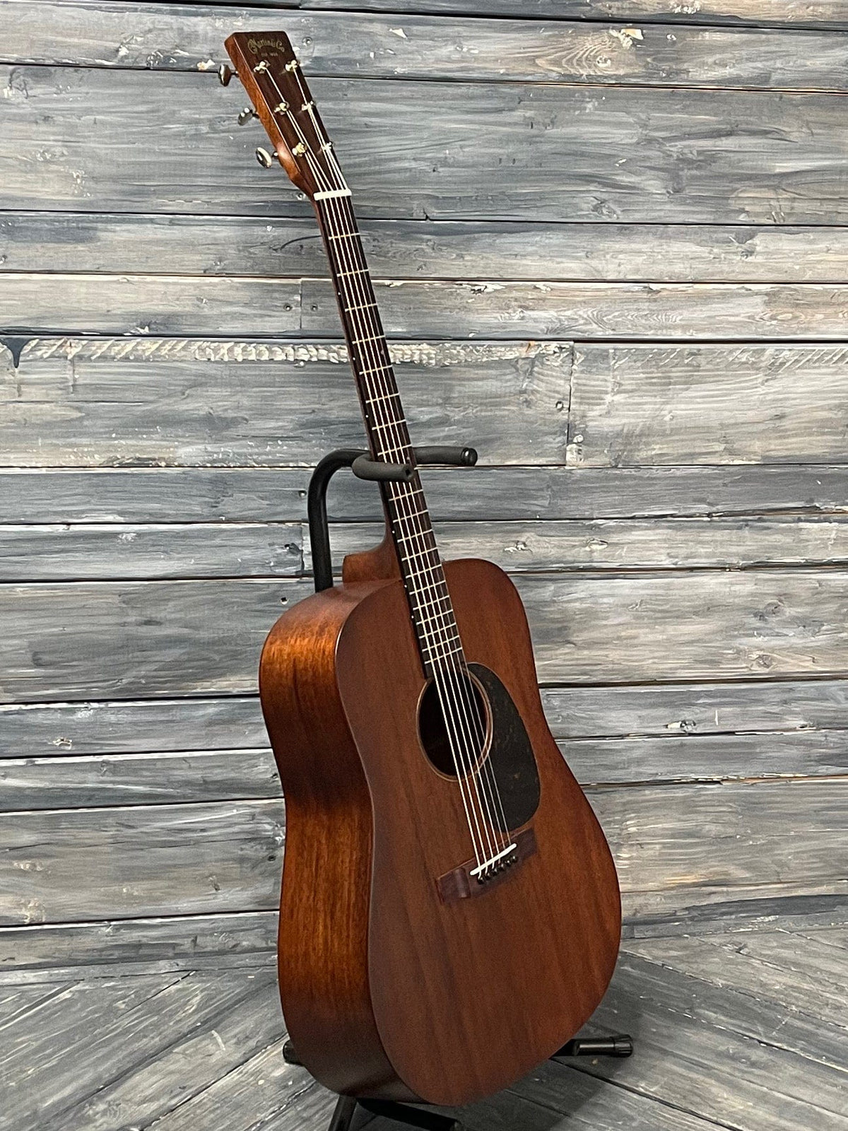 Martin D-15M full view of bass side