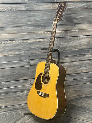 Martin Left Handed HD12-28 full view of bass side