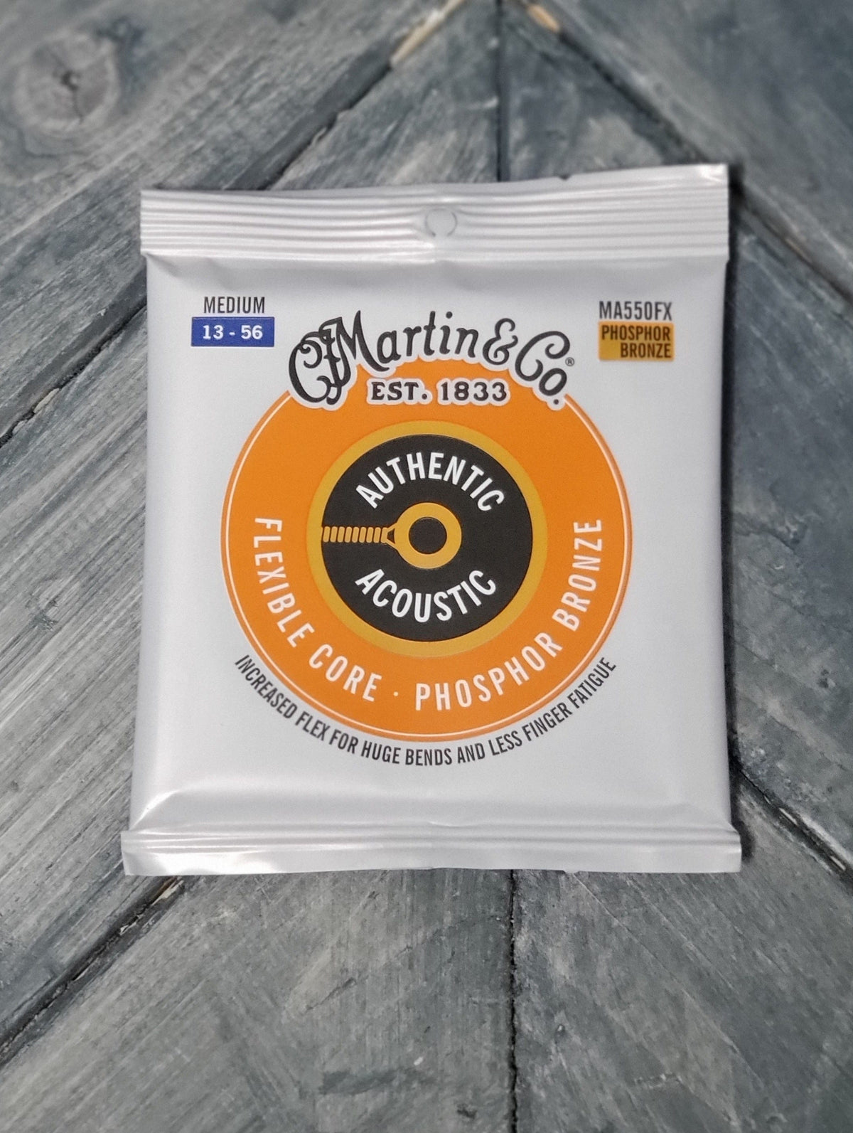 Martin MA550FX Authentic Flexible Core Strings front of packaging