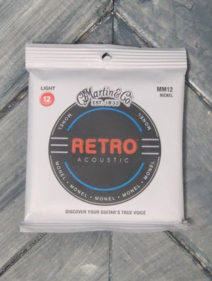 Martin MM12 Monel Acoustic Guitar Strings front of packaging