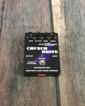 Used Carl Martin Crunch Drive Pedal view of top of pedal and controls
