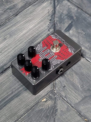 Catalinbread RAH left side of pedal with output jack and power input