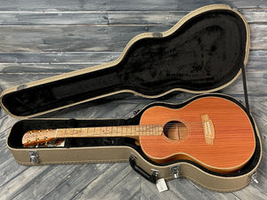 Cole Clark Acoustic Electric Guitar Cole Clark Left Handed AN2ELHRDBL Angel 2 Redwood Top and Blackwood Back and Sides Acoustic Electric Guitar