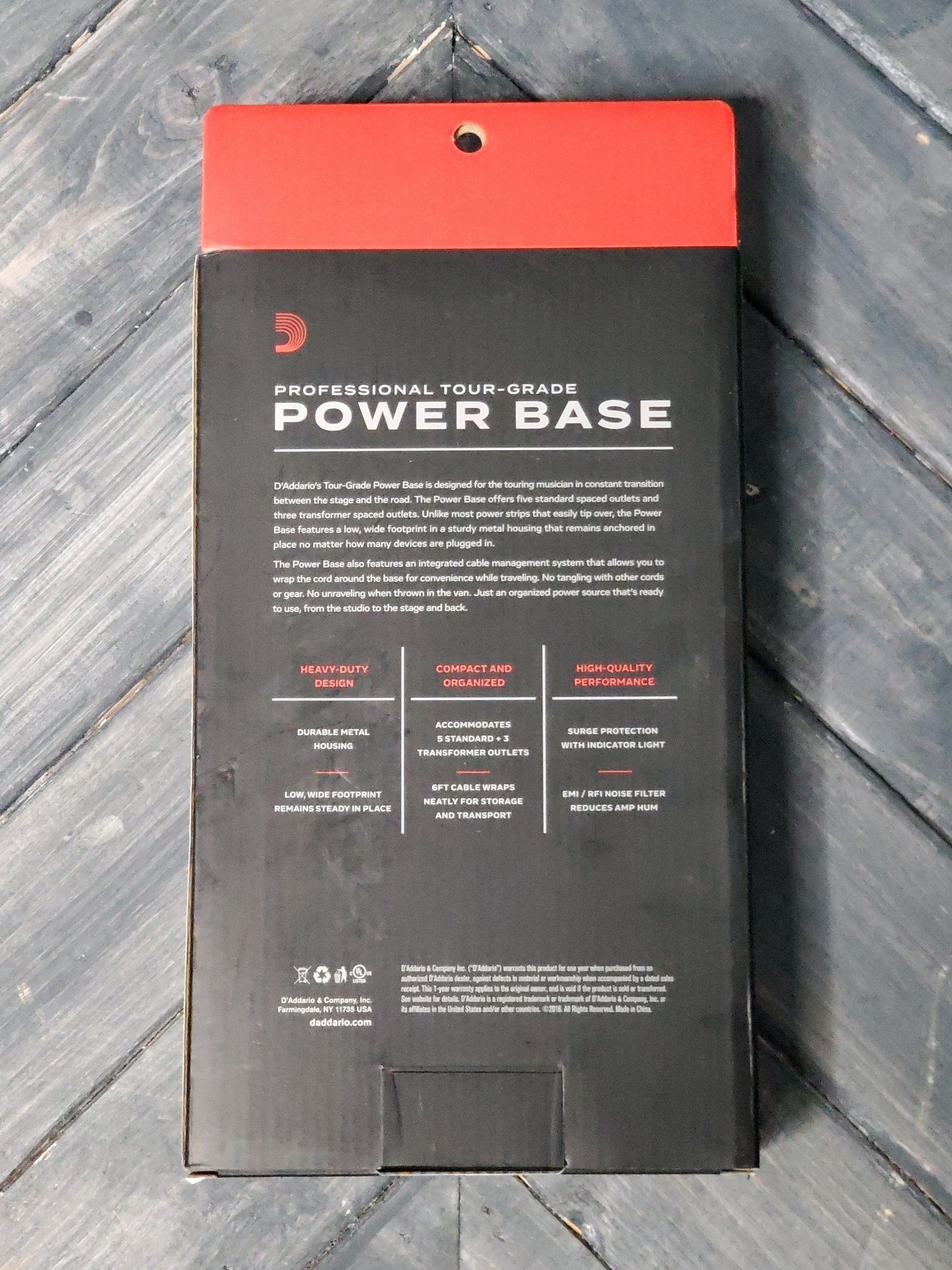 D’Addario Planet Waves PW-TGPB-01 Pro Tour Grade Power Base