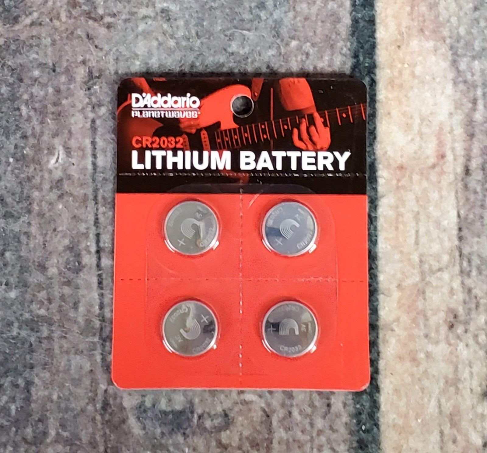 D'Addario Parts D'Addario CR2032 Lithium Battery, 4-pack