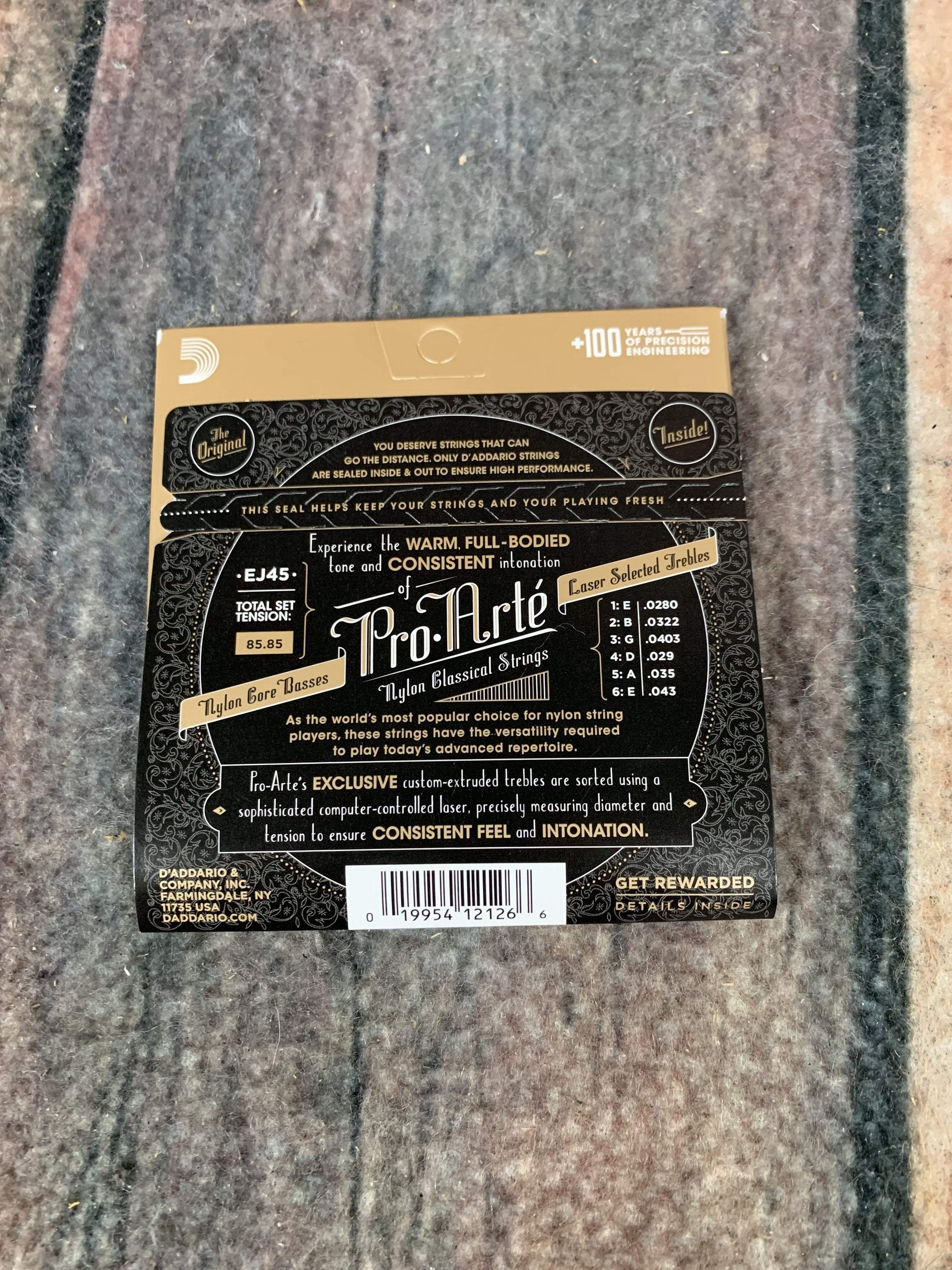 D'Addario EJ45 ProArté Nylon, Normal Tension Classical Guitar Strings