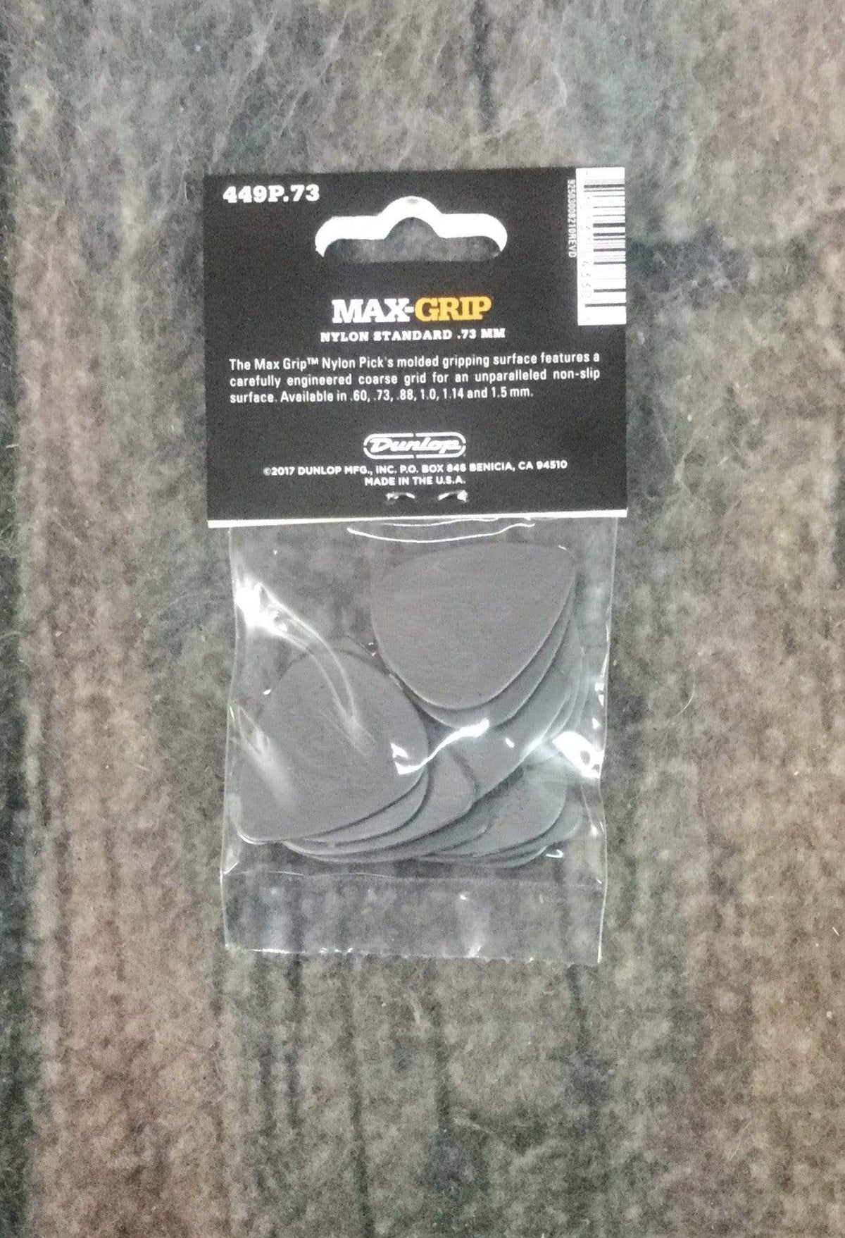 Dunlop Pick Dunlop MAX-GRIP Nylon Standard .73mm 449P.73 Pick Pack