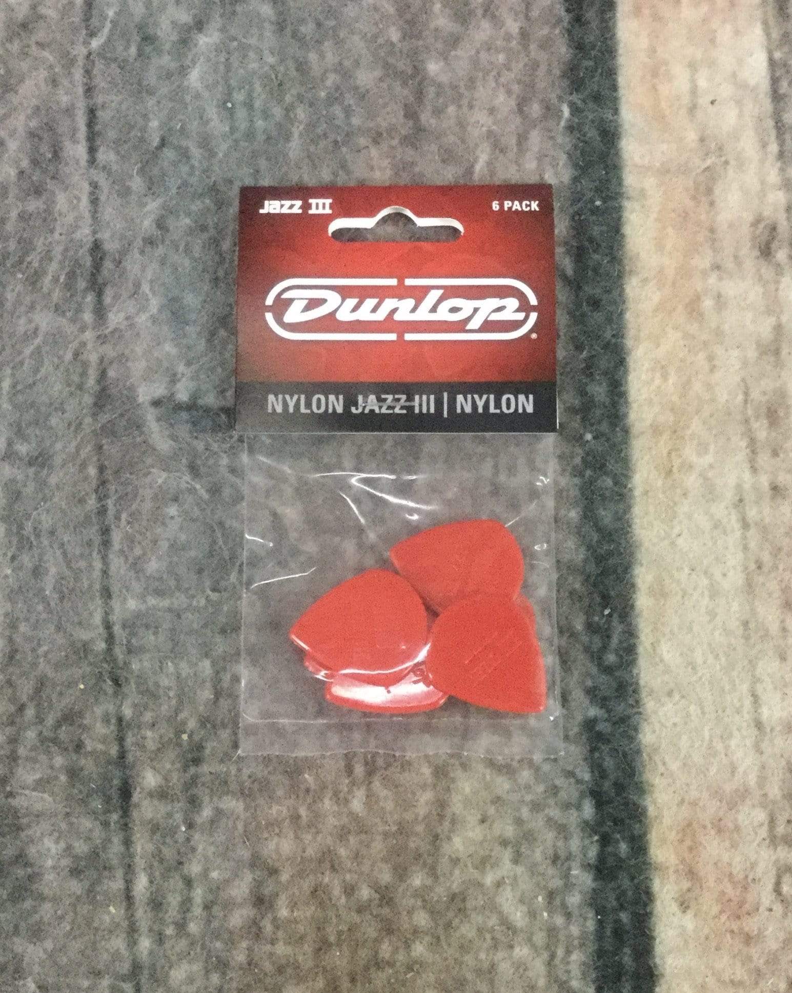Dunlop Pick Dunlop Nylon Jazz III Nylon 47P3N Pick Pack