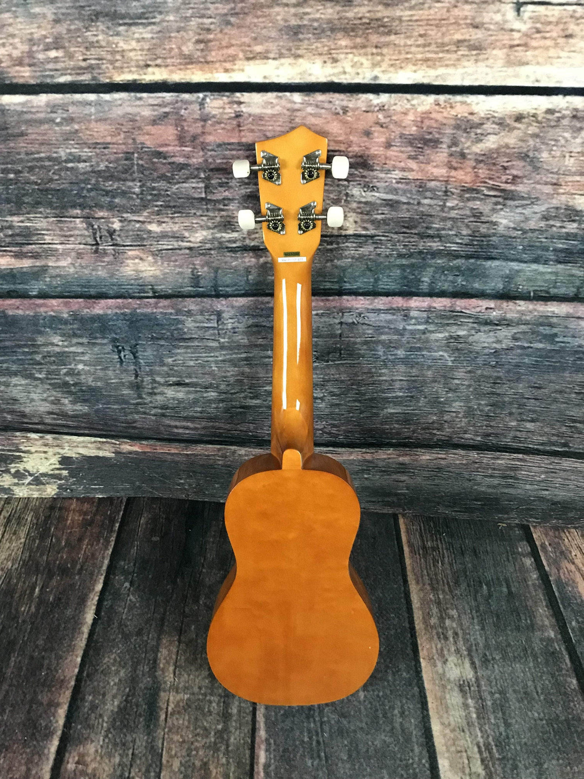 Back Full View Eddy Finn EF-MN-NT Minnow Ukelele with Bag - Natural