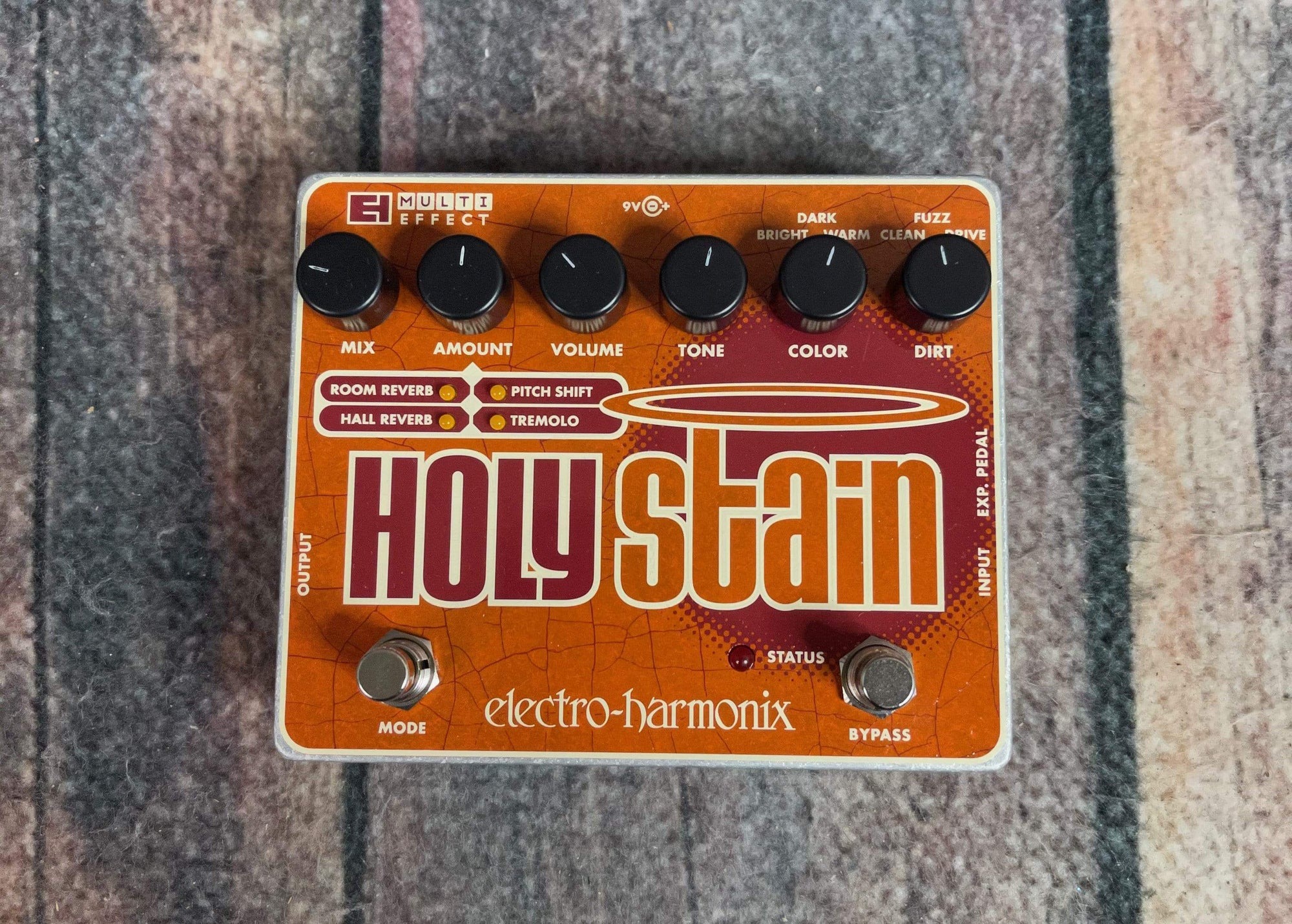 electro-harmonix pedal Electro-Harmonix Holy Stain Distortion/Reverb/Pitch/Tremolo Multi- Effect Pedal