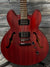 Epiphone Electric Guitar Used Epiphone 2005 Dot Studio Semi-Hollow Electric Guitar with Gig Bag- Worn Cherry