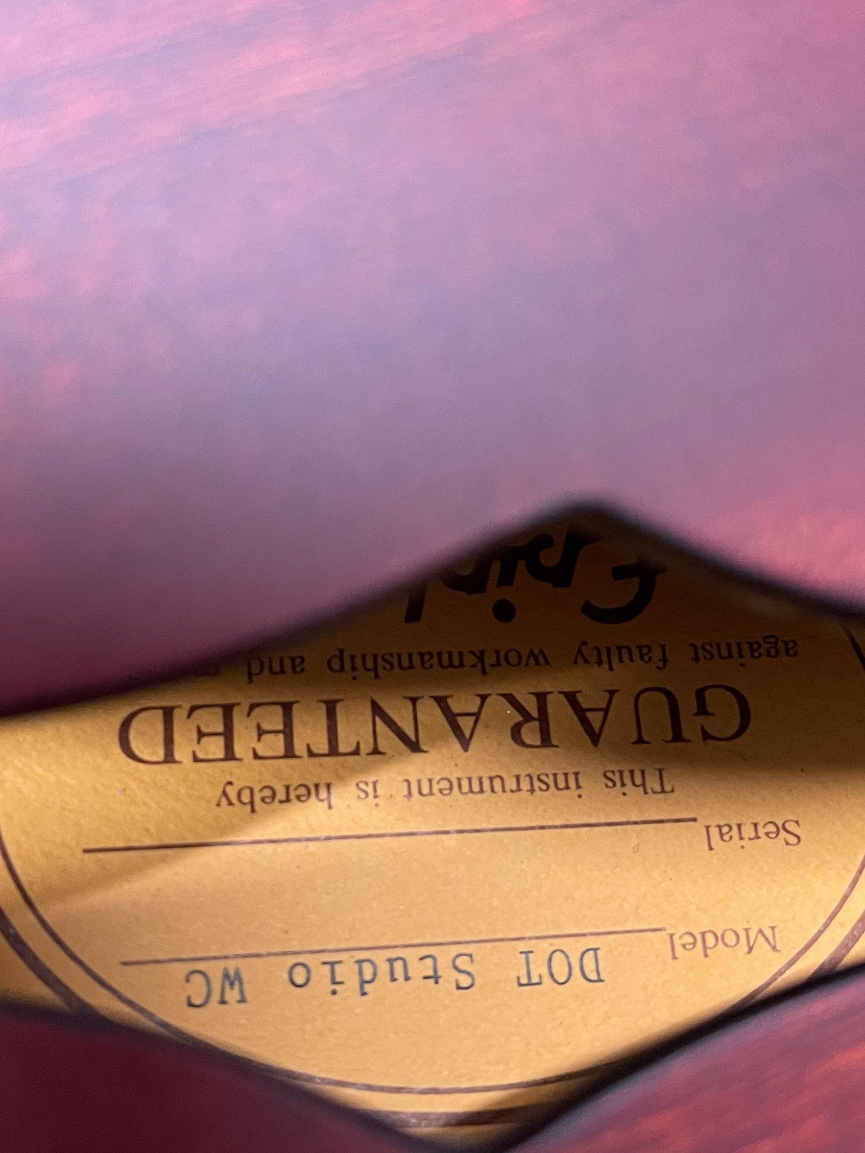 Epiphone Labels Electric Cherry Label