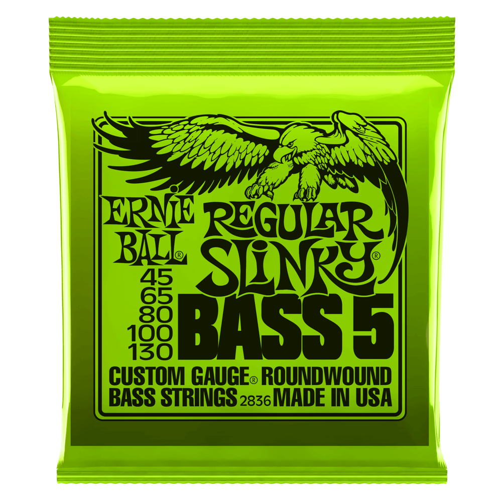 ernie ball Bass Strings Ernie Ball Regular Slinky 5 String Nickel Wound Bass Strings