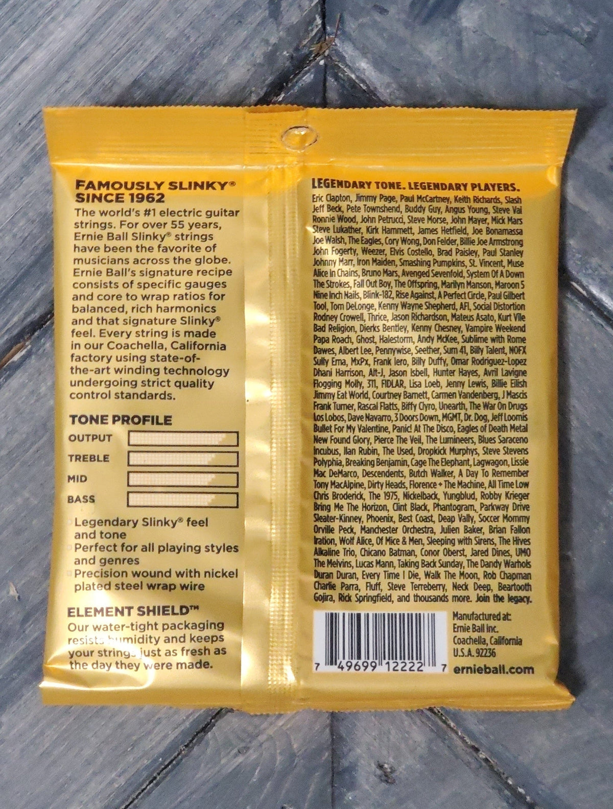 ernie ball Strings Hybrid Slinky Nickel Wound Electric Guitar String 9-46 Guage