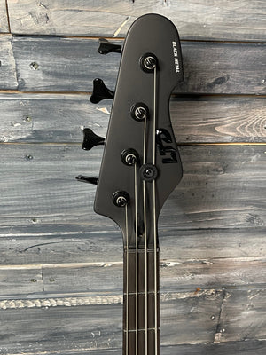 ESP/LTD Electric Bass ESP/LTD Left Handed AP-4 Black Metal Black Satin Electric Bass Guitar