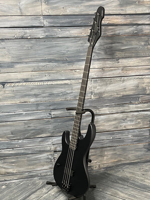 ESP/LTD Electric Bass ESP/LTD Left Handed AP-4 Black Metal Black Satin Electric Bass Guitar