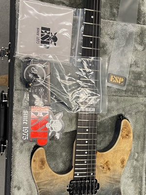 ESP/LTD Electric Guitar ESP E-II series MIJ Left Handed SN-2 Electric Guitar - Blue Natural Fade